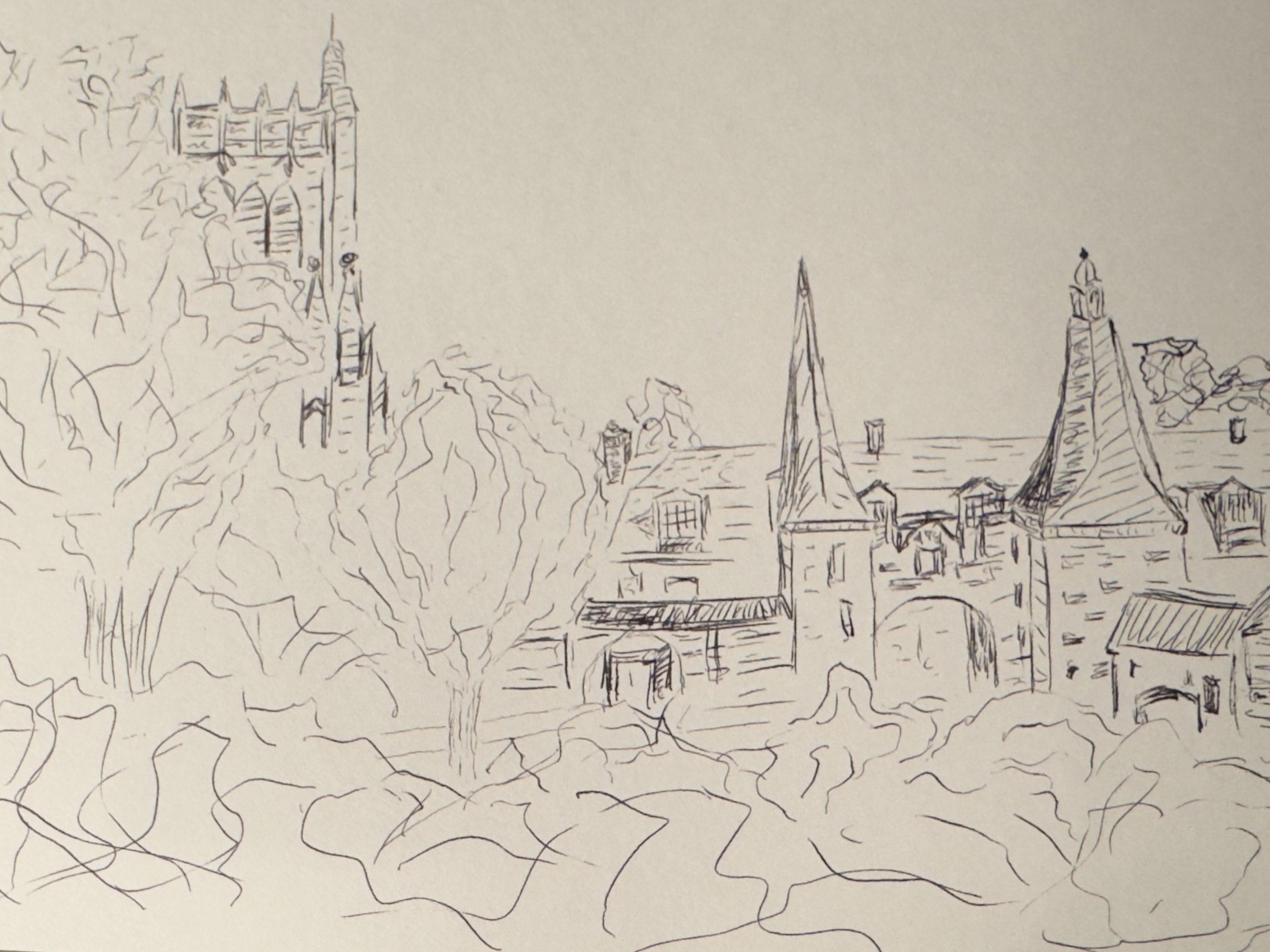 View on Le Bec Abbey