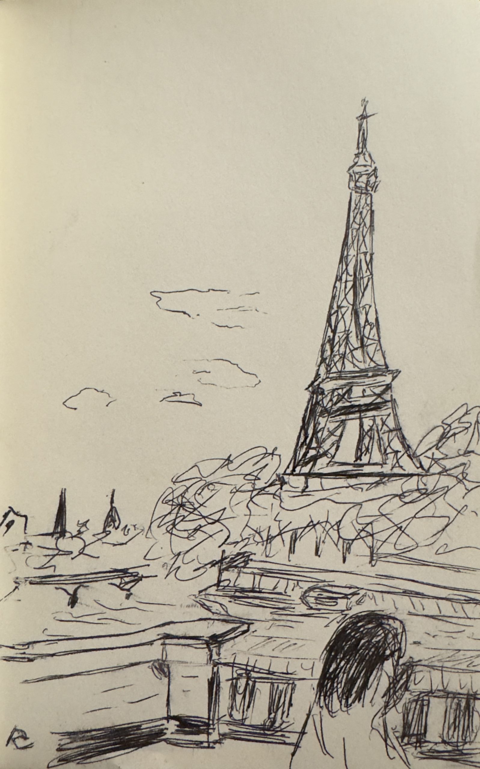 The Eiffel Tower from Pont de Bir-Hakeim